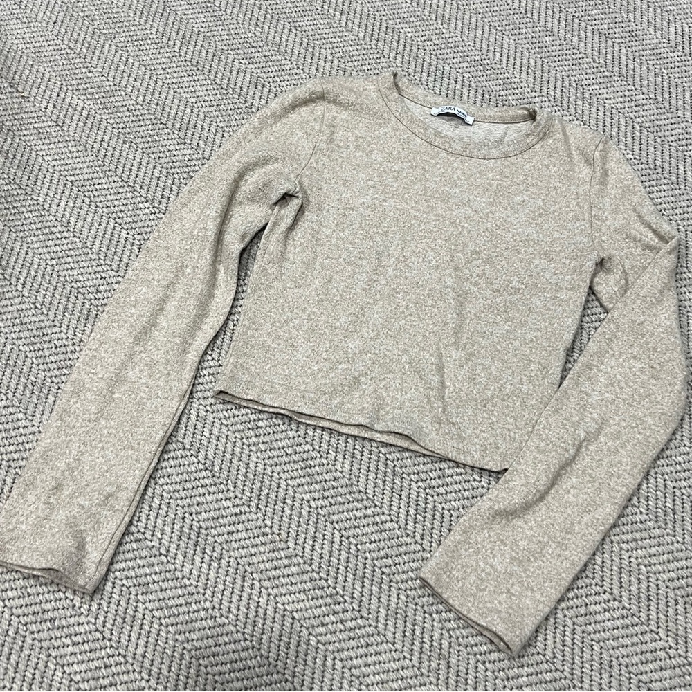 Zara crop sweatshirt